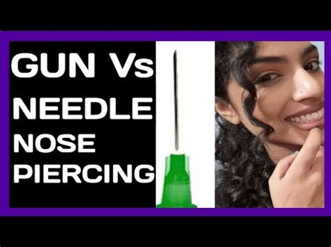 nose piercing gun|nose piercing gun vs needle.